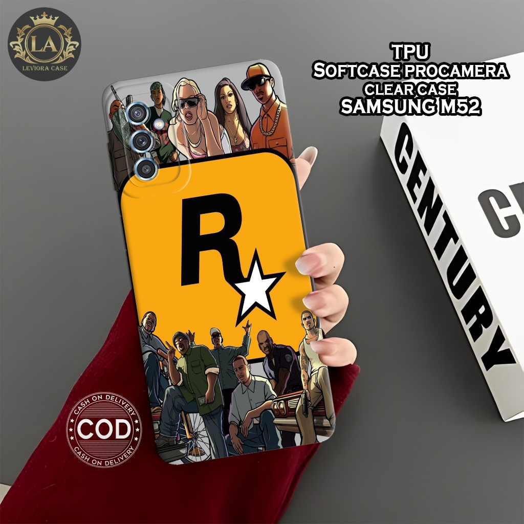 HP เคส Samsung M52 5G รุ่นล่าสุด - เคส Leviora - เคส GTA Fashion - Samsung M52 5G Softcase - เคสกล้อ