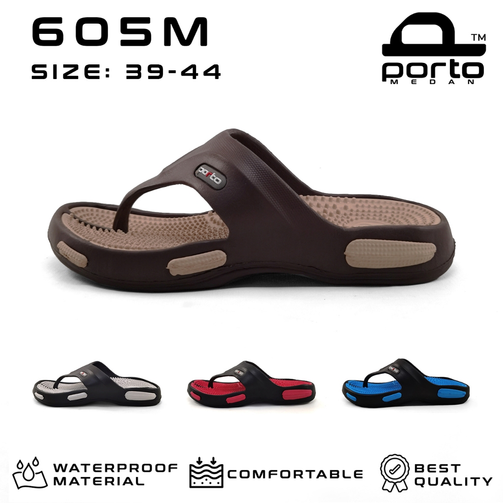 Porto 605M รองเท้าแตะเพื่อสุขภาพสะท้อนแสงลําลองผู้ชาย