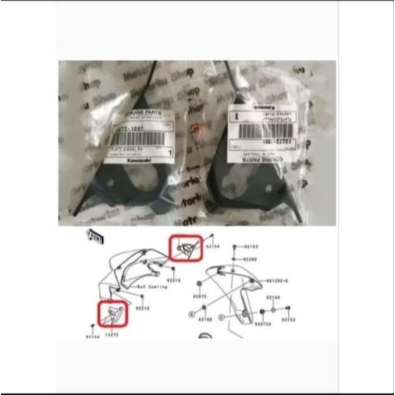ขายึดไฟเลี้ยวหน้า ER6N ER6 ดั้งเดิม