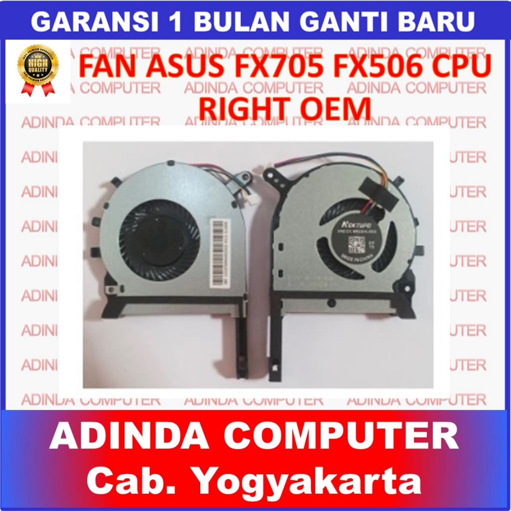 พัดลม Asus ROG TUF FX506 FX506IH FX506II FX506LH FX506LI FX705 CPU OEM