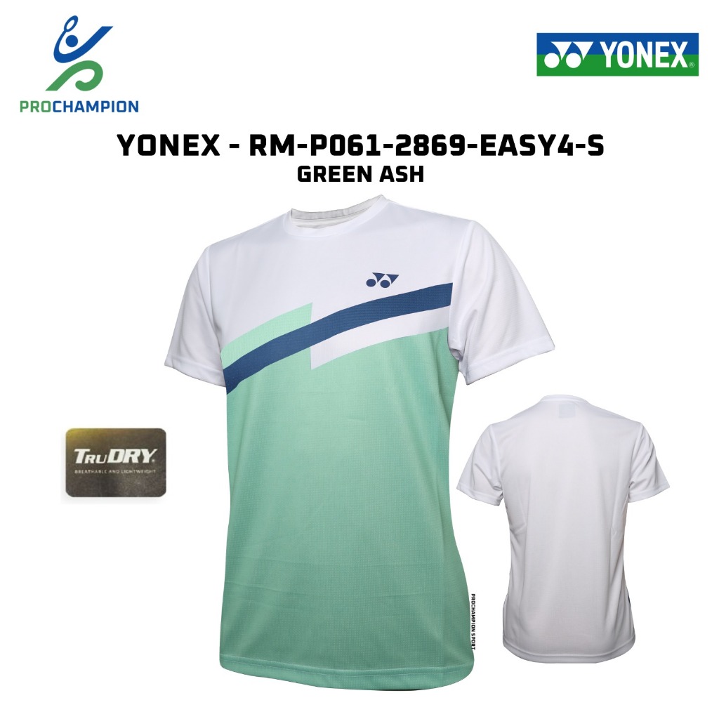 ใหม่! เสื้อแบดมินตัน Yonex RM 2669 / RM2869 Green Ash