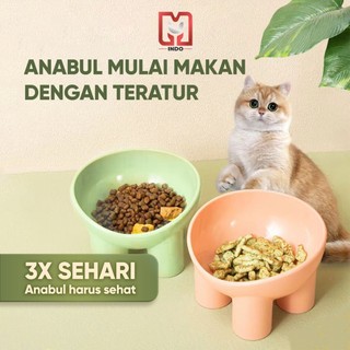 Pet Feeder Bowl Kaki Tinggi M44 Tempat Makan Hewan Peliharaan Kucing Anjing
