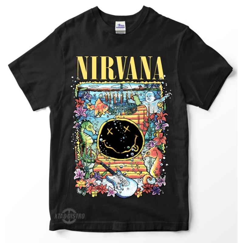 เสื้อยืด NIRVANA ใต้เสื้อยืดน้ําวง nirvana kurt cobain