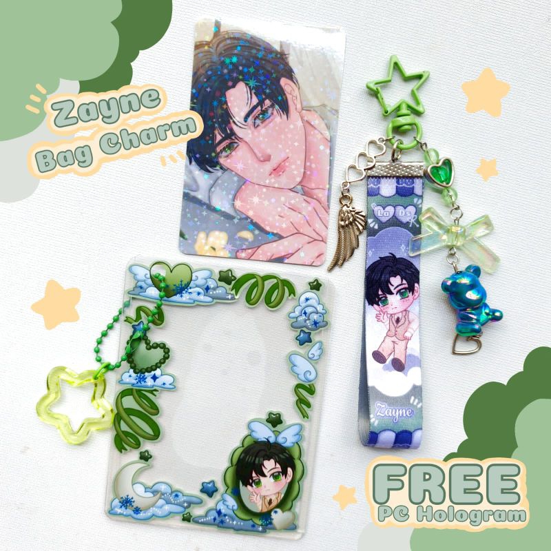 LOVE AND DEEPSPACE BAG CHARM ZAYNE/ LOVE AND DEEPSPACE TOPLOADER ZAYANE/LOVE AND DEEPSPACE KEYCHAIN