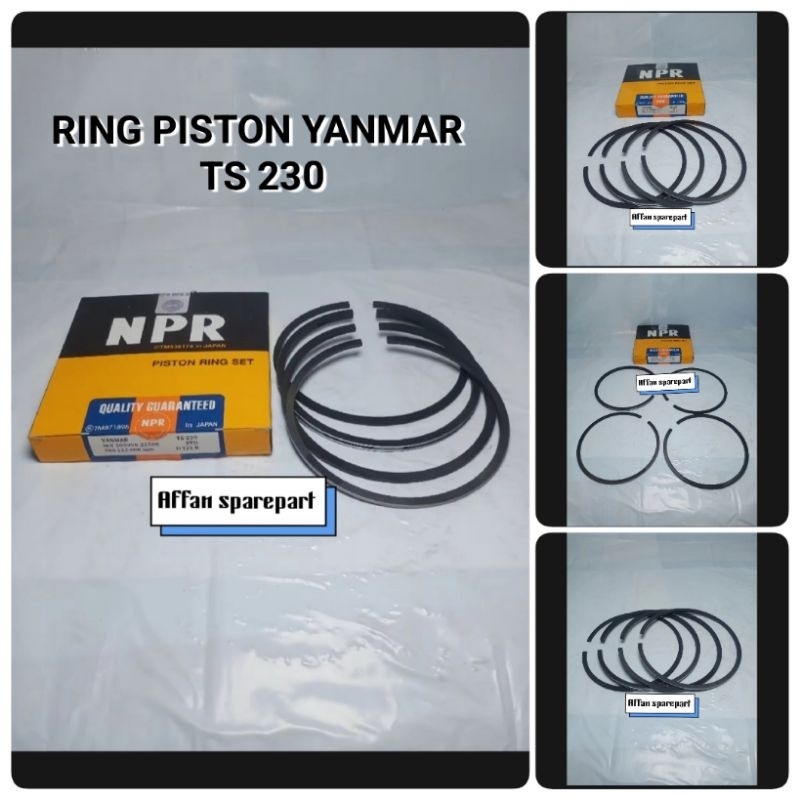 YANMAR TS 230 PISTON RING YANMAR TS 230 SEHER RING (23 PK) NPR ดั้งเดิม