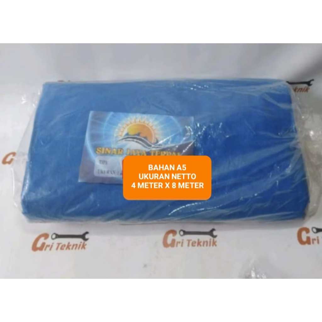 TENDA A5-NET ขนาด 4X8 !!! A5 MATERIAL TENT SIZE NET 4 MTR X 8 MTR SINAR JAYA ยี่ห้อ TARPAULIN / A5 4
