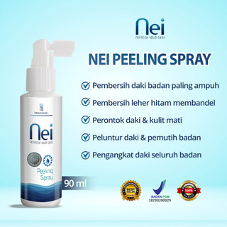 NEI Peeling Spray Penghilang Daki Leher Hitam Ketiak Selangkangan BPOM Original Beautyhacks