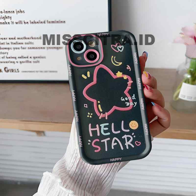 YX145 ฝาครอบกรณี CASING HELL STAR FULLCOLOR สําหรับ OPPO A1K A1 A3S A3X A3 PRO A5 A5i A5X A6 A7 A8 A