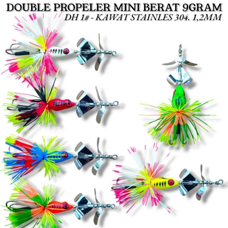 Slash Double Propeller Mini Bait 9 กรัม การหล่อเหยื่อ