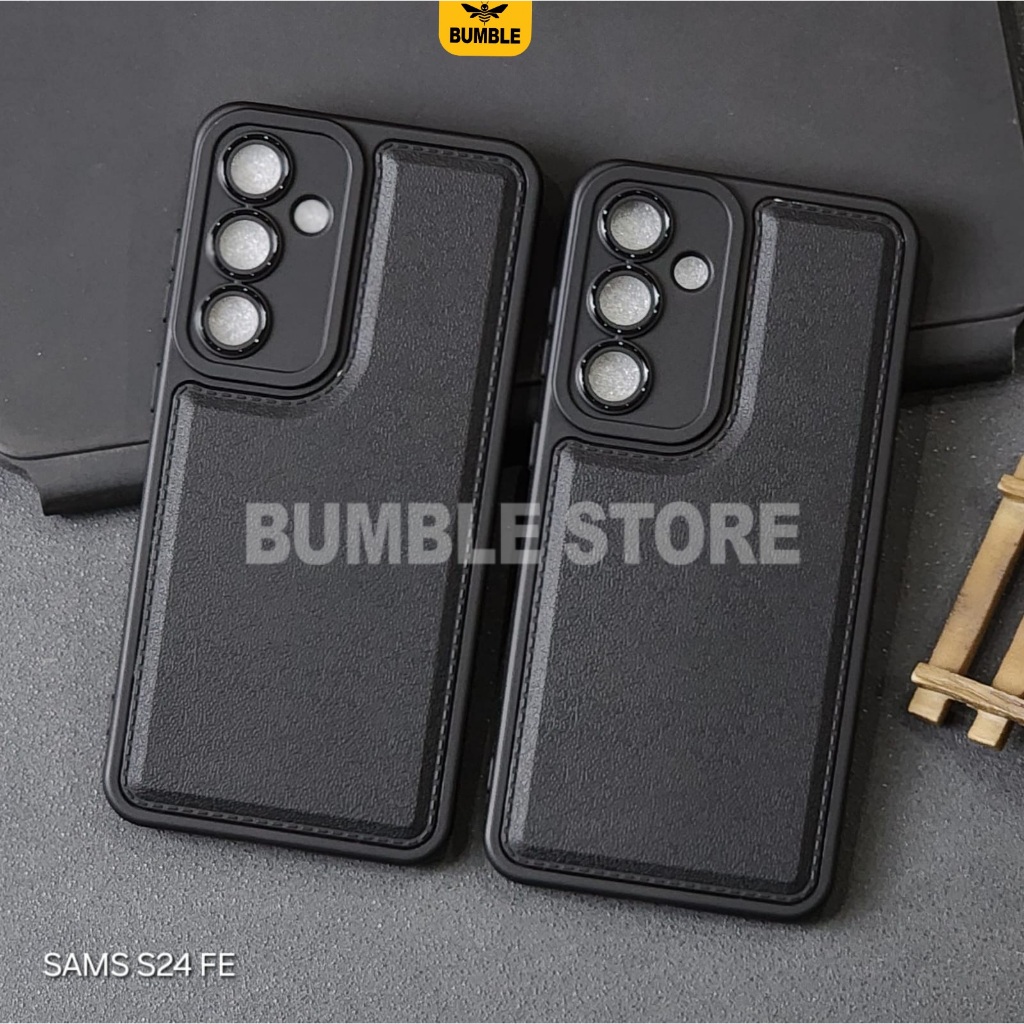 Bumble - เคส Samsung S24 FE Leather Pro Black Softcase Samsung S24 FE