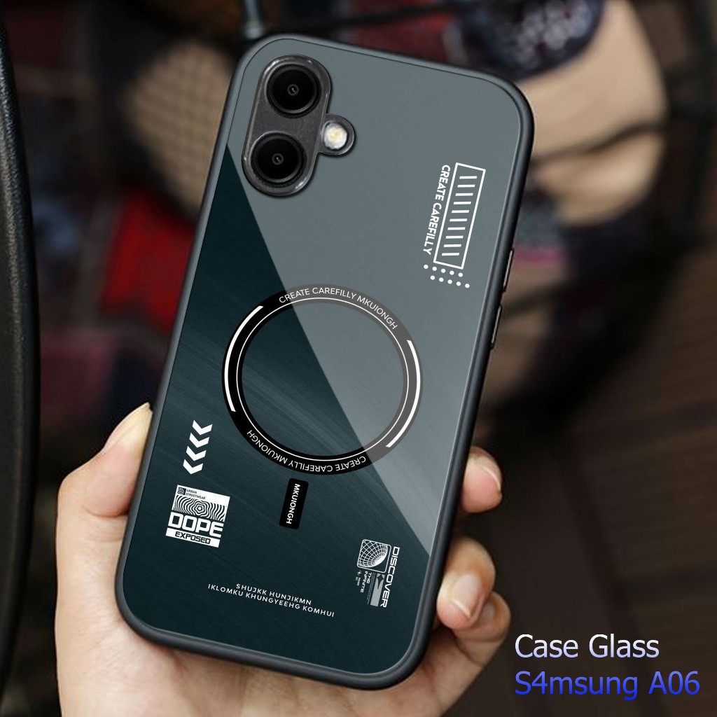 HP Samsung A06 Softcase Glass Glossy Samsung A06 เคสโทรศัพท์ Samsung A06 - K128