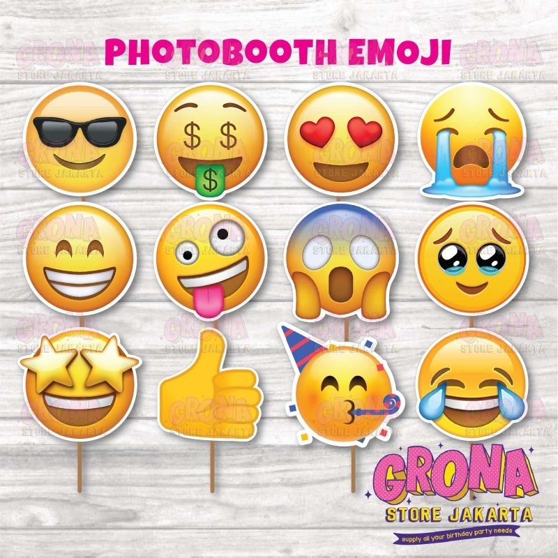 ACC Photobooth Emoji / อุปกรณ์เสริมภาพ Emoji / อุปกรณ์ประกอบฉากภาพ Emoji