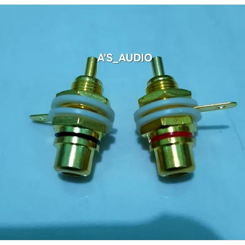 1-HOLE GOLD RCA SOCKET M/H.1SET