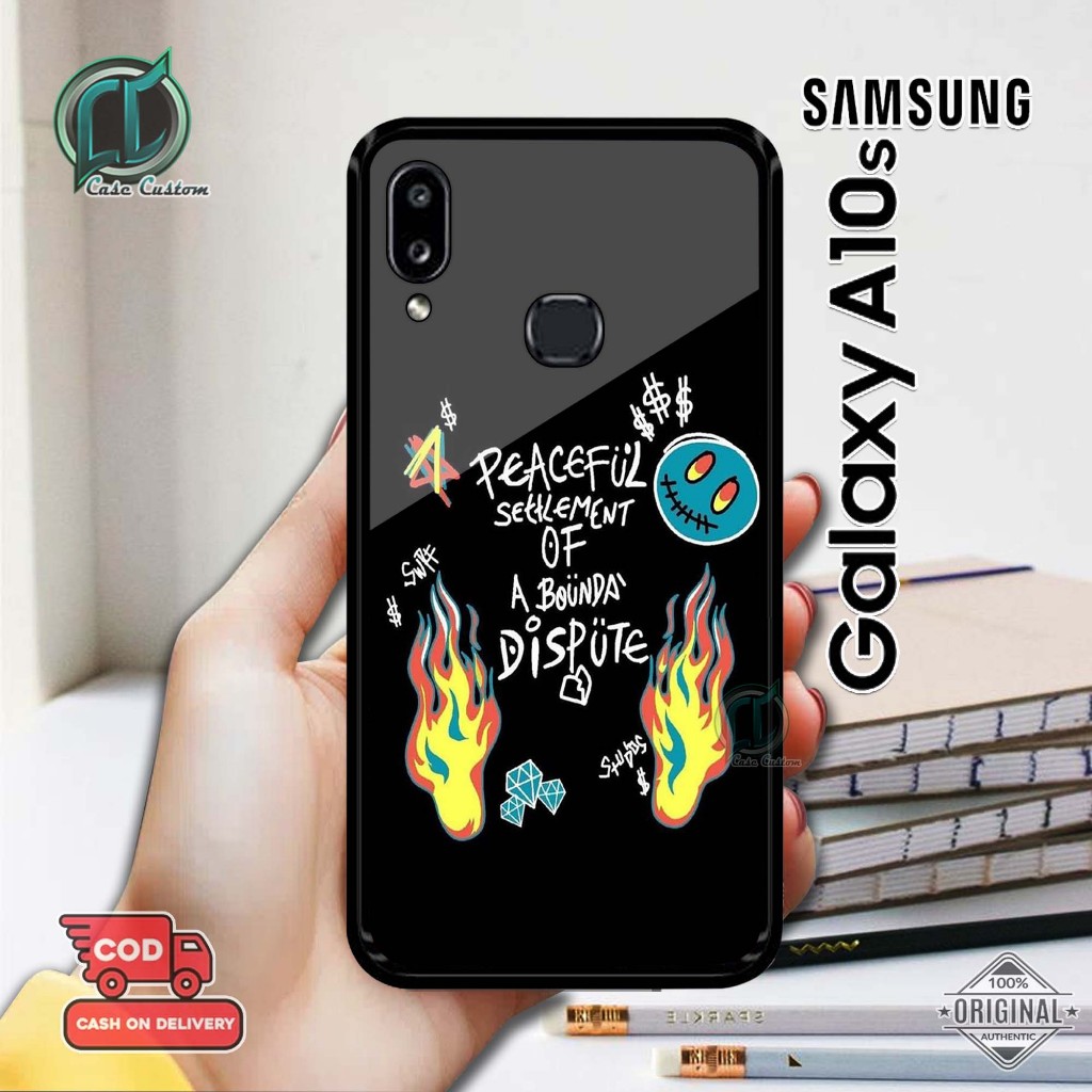 เคส Samsung A10s ล่าสุด 2D Glossy Hardcase [Aesthetic Motif] เคส Samsung A10s เคสแข็ง Softcase Gloss