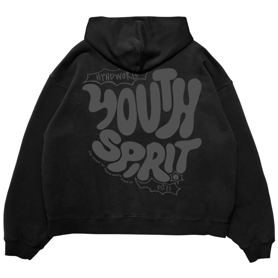 HPND – เสื้อสเวตเตอร์มีฮู้ด Basic Youth Spirit Fleece Boxy Fit ของแท้ Limited Edition