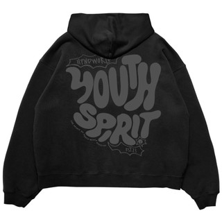 HPND - Sweater Hoodie Boxy Fit Original Basic Youth Spirit Fleece Limited Edition