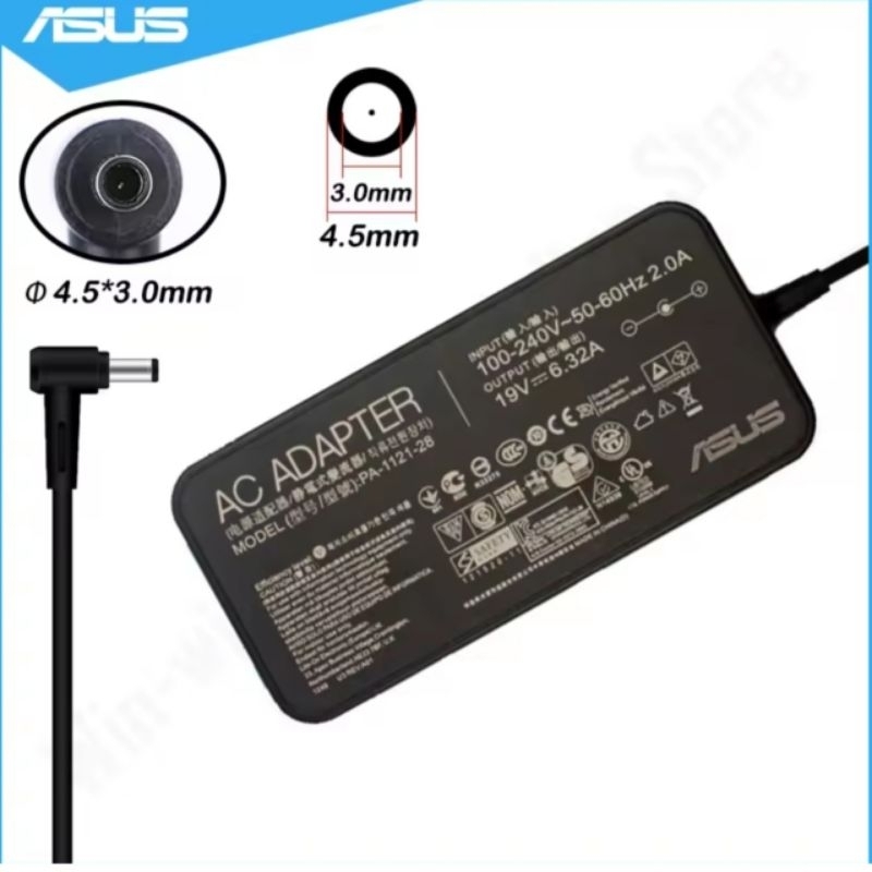Asus ROG G501 G501J G501W G501V G501V G501VW 6.32a 4.5 มม.อะแดปเตอร์ชาร์จ