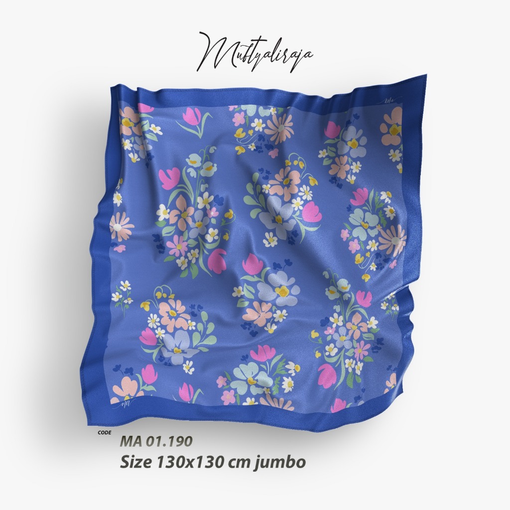 RECTANGULAR HIJAB WITH Sharia Motif 130 x 130