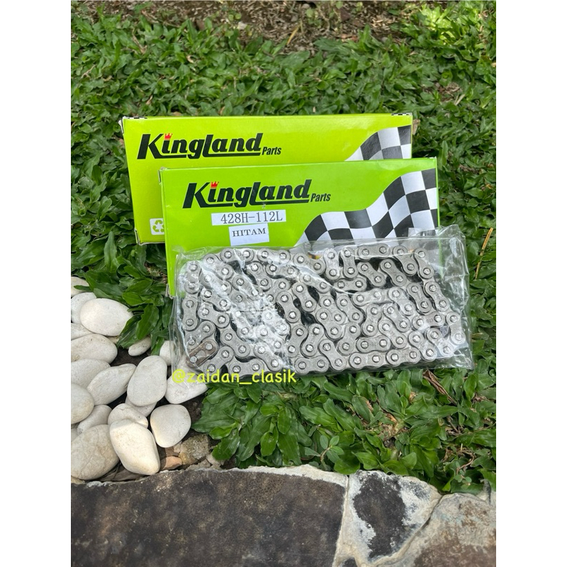 MOTORCYCLE CHAIN RACING GOLD ASIA RACING 428-112 428-128 BLACK KINGLAND PART ASIA RACING