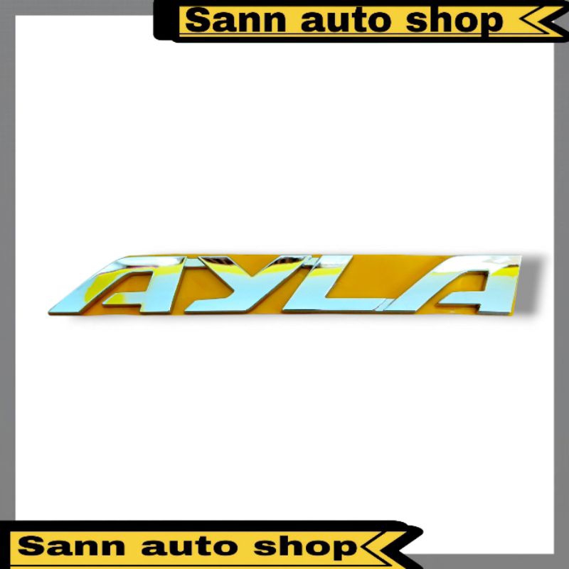 สัญลักษณ์โลโก้ Daihatsu AYLA ดั้งเดิม // สัญลักษณ์การเขียน Chrome Ayla ดั้งเดิมสําหรับ Daihatsu Ayla