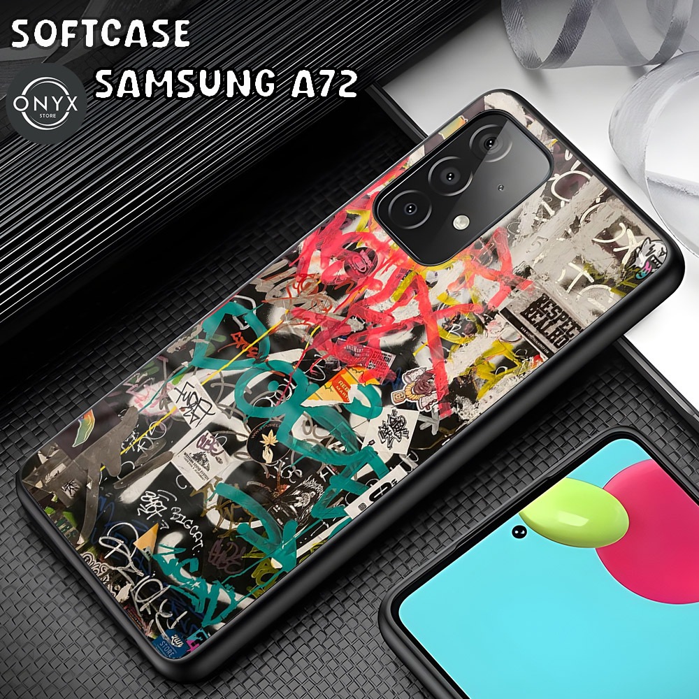 [AA09] SOFTCASE SAMSUNG A72 GRAFFITI | เคส Samsung A72 น่ารัก เท่ สุนทรียศาสตร์ Samsung A72 | เคส Sa