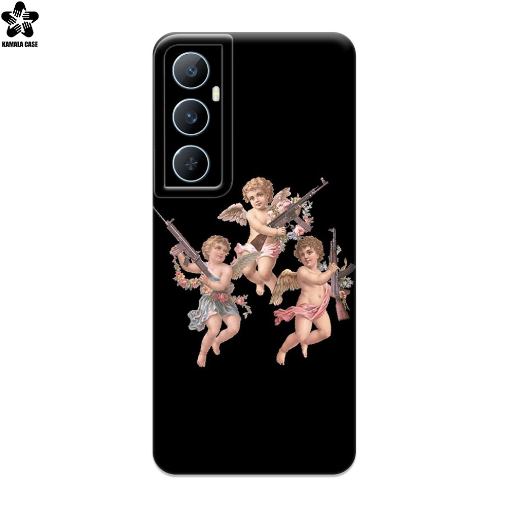 PREMIUM SOFTCASE REBEL ANGEL MOTIF สําหรับ REALME C65 C63 C67 - เคสกล้อง PRO - เคสใหม่ล่าสุด - COOL 