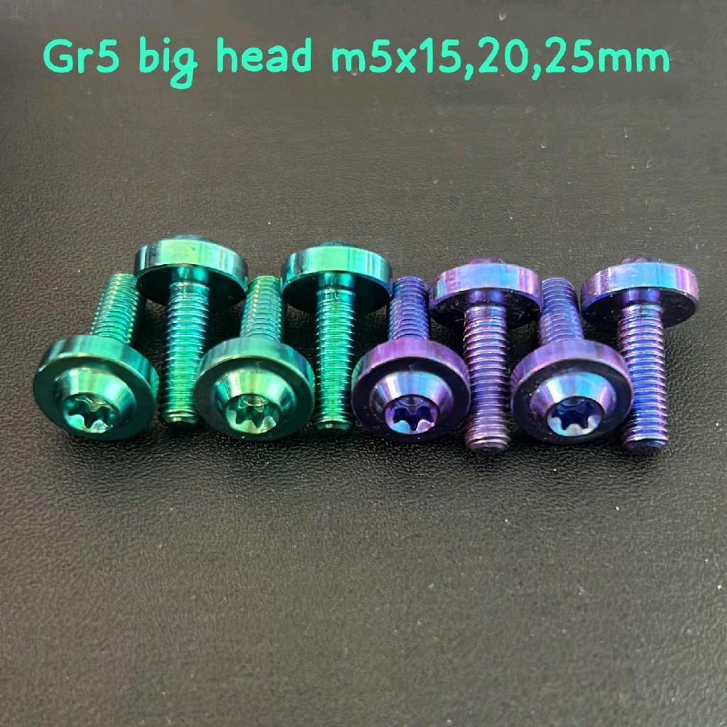 ไทเทเนียม bolt m5 ด้าย 8 probolt ไทเทเนียมเดิม vtm 15mm-40mm ทุกสีโดย njshop.