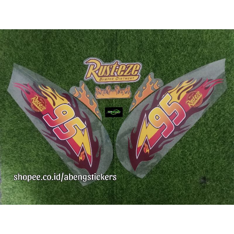 สติ๊กเกอร์แถบเต็นท์ VESPA MATIC LX 125 MACQUEEN DESIGN