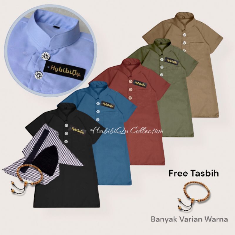 BABY KOKO GAMIS TURBAN SET 0-2 ปี BABY KOKO ROBE ONE COMPLETE SET SHORT SLEEVES