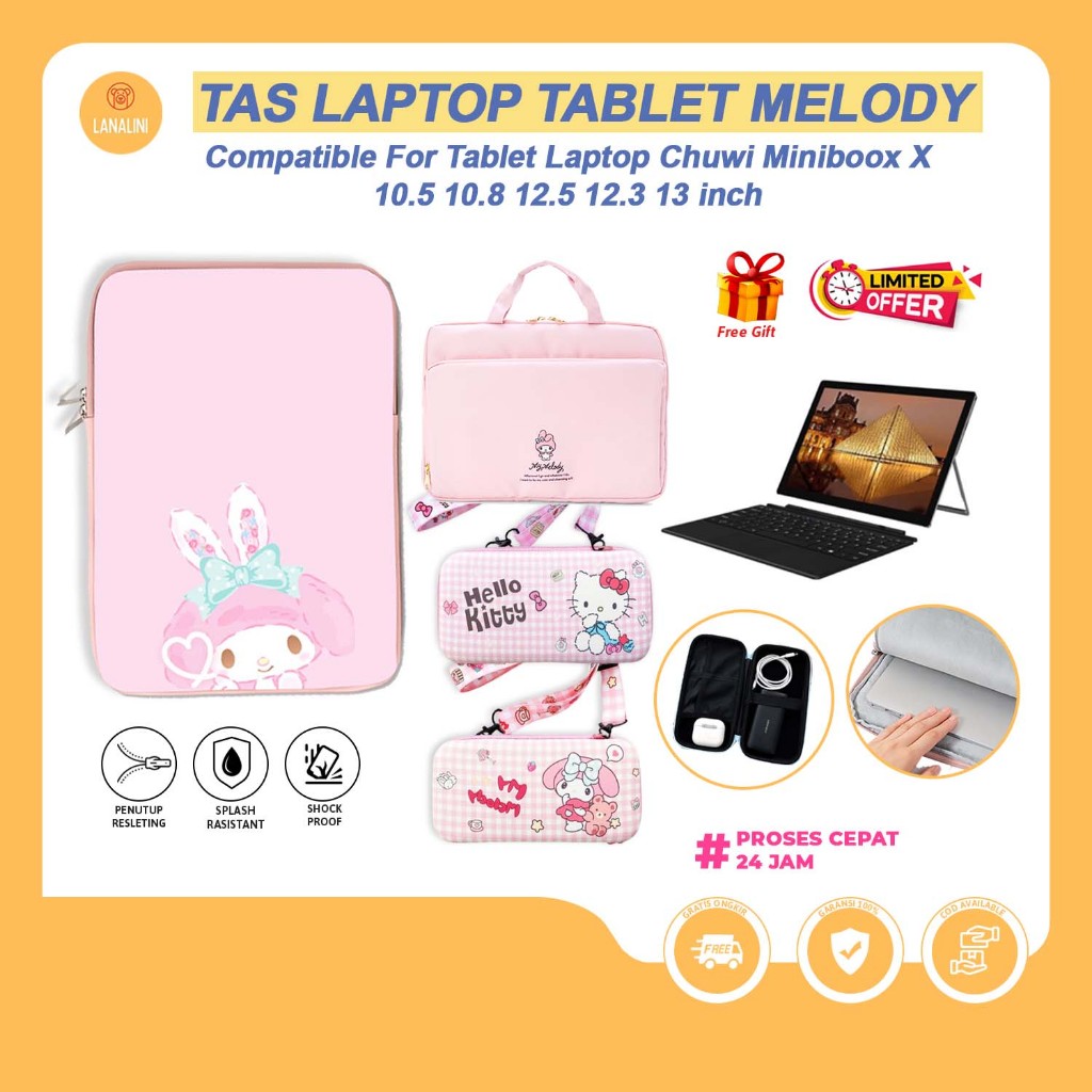 Chuwi MiniBook X 10.8 นิ้ว 2024 2022 กระเป๋ากระเป๋ากระเป๋ากระเป๋าถือแล็ปท็อปคลุมทั้งหมด PouchBag กัน