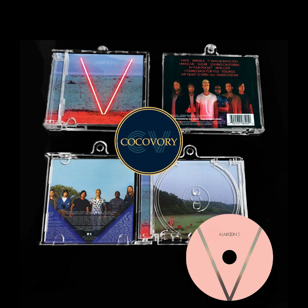 GANTUNGAN Maroon 5 Mini CD Album พวงกุญแจ NFC พวงกุญแจ