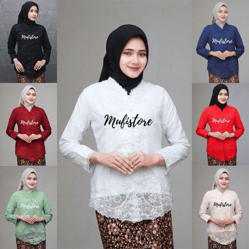 Encim Kebaya ปักสําหรับผู้ใหญ่ / แขนยาวทันสมัย Kebaya / Kebaya รับปริญญา