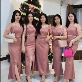 Gaun Natalie Dress Natal Trendy Dress Formal simple Elegant