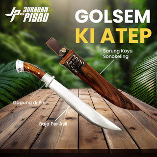 Golsem Pisau Ki Atep Baja Per Asli Premium Khas Cibatu Ciwidey