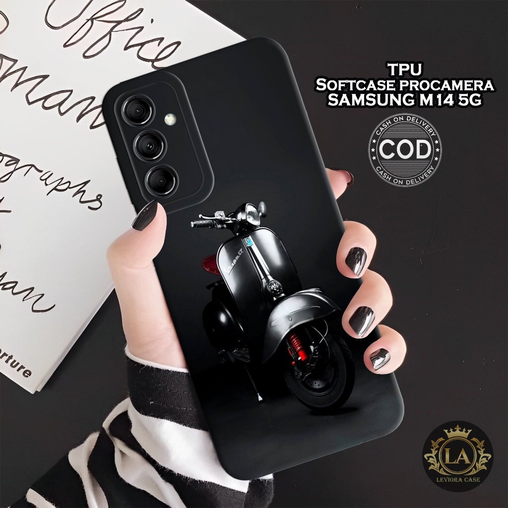 HP เคส Samsung M14 5G ล่าสุด - เคสแฟชั่นมอเตอร์ไซค์ - Samsung M14 5G Softcase - เคสกล้อง Pro - เคส S