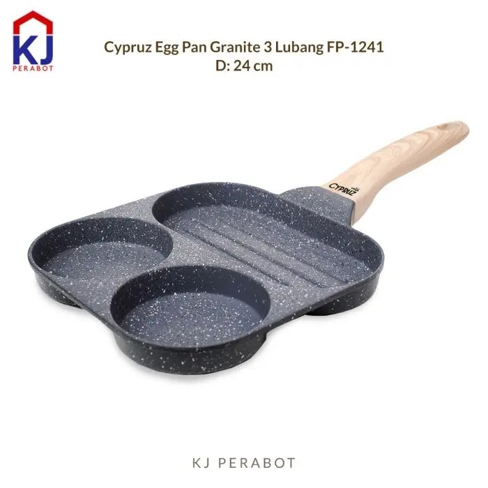 KJ Furniture - Cypruz Egg Pan Granite 24CM 3LBG FP-1241