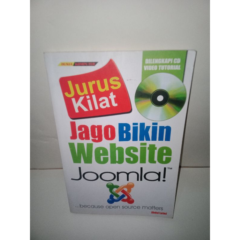 หนังสือต้นฉบับของแฟลช JURUS JAGO MAKE WEBSITE JOOMLA พร้อมซีดี