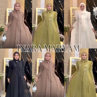 NINSSTORE.ID - READY FREE BROSS CANTIK TERLARIS INARA MARYAM GAMIS SET HIJAB SEGI EMPAT BUSUI CERUTY PREMIUM | SERAGAMAN GAMIS CERUTY