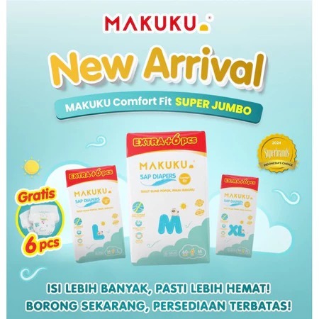 [ใหม่] Makuku Super Jumbo Extra M60/ L54 / XL44 + 6 ชิ้น