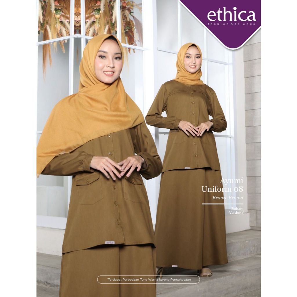 [GRADE B] ETHICA SEPLY ชุด ASN ผู้หญิง Gamis Ayumi Uniform