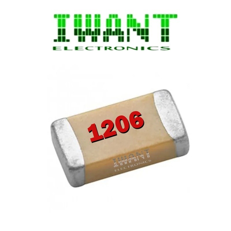 Capasitor SMD 10 ชิ้น 1uF 1uF 2,2UF 2.2uF 10uF 10uF 1N 1NF 15N 15NF 220N 220NF 470NF 1206 ตลับหมึก C