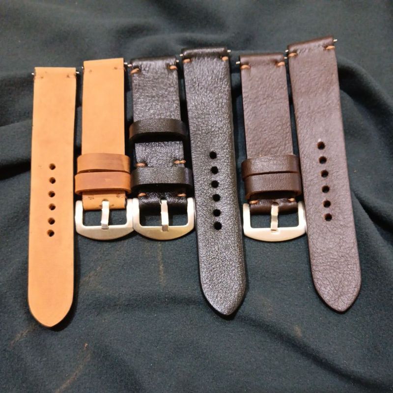 สายนาฬิกาหนังวัวแท้ + สายนาฬิกาสปริง cowhide ขนาด 18mm 20mm 22mm 24mm 26mm