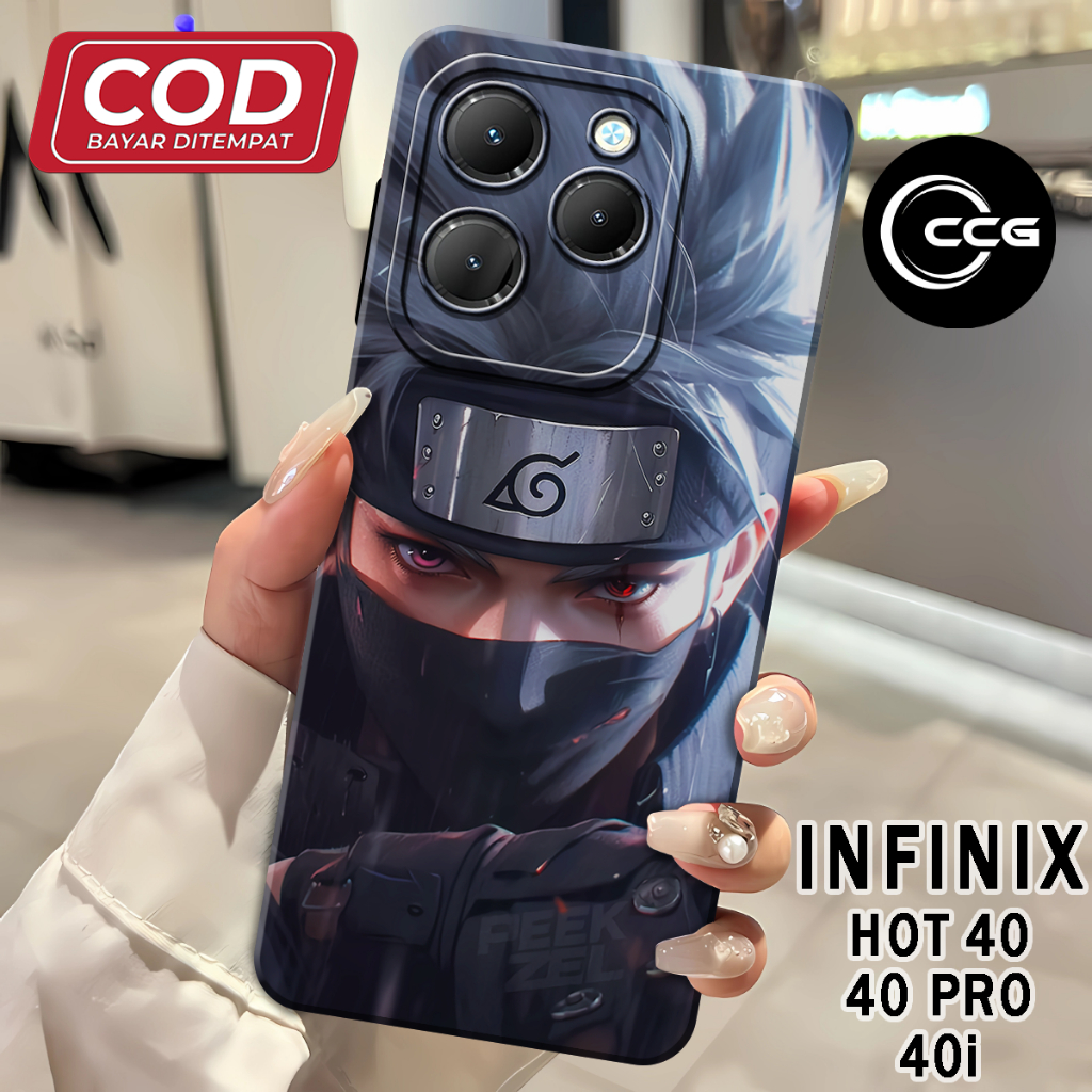 ( CCG 10 ) Softcase ซิลิโคน hp เต็มยางยืดหยุ่นสําหรับ infinix hot 40 l hot 40i l hot 40 pro Pro กล้อ