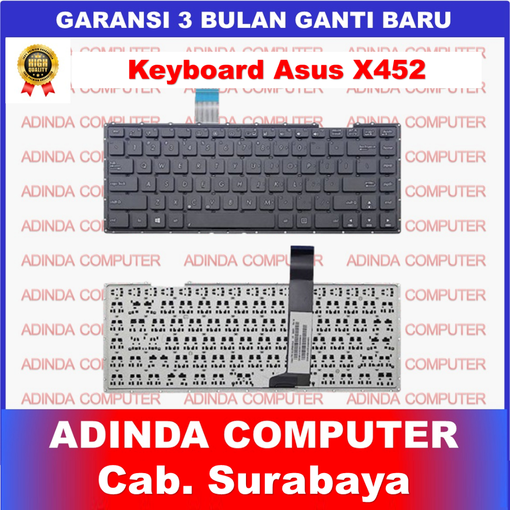 Asus X450 X452 X450JF X450JN X450L X450LA X452 X452C X452CP A450 A450C คีย์บอร์ด