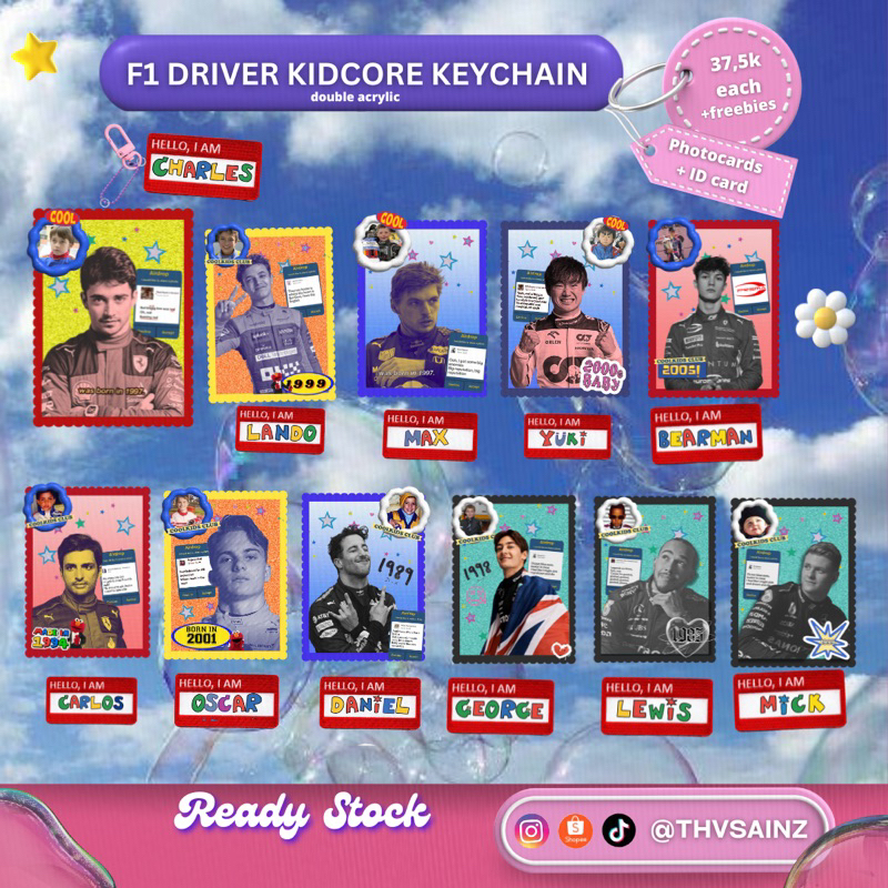 พวงกุญแจ F1 Driver Kidcore