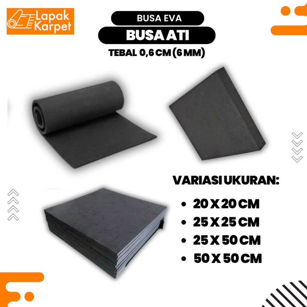 ฟองน้ํา Eva 6 มม. / โฟม Eva 0.6 ซม. / โฟม Eva (โฟม Ati) ขนาดต่างๆ