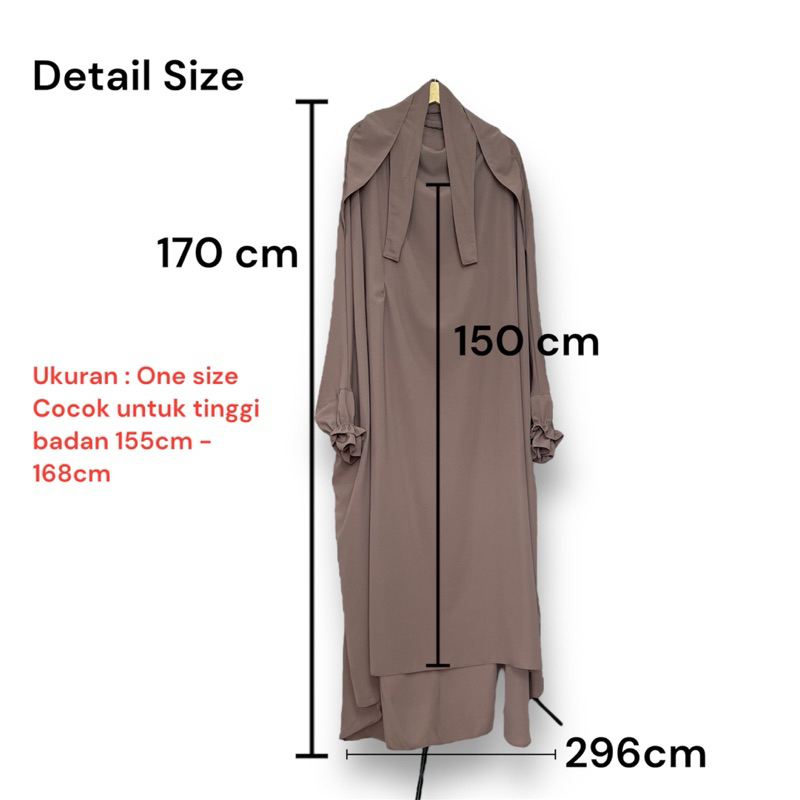 French Khimar Overhead Poni Syafar Busui Handshock แหวนยางคู่ Hasna Moslem Simple Syari มัลติฟังก์ชั่น Elegant Wolfis Forzaleta