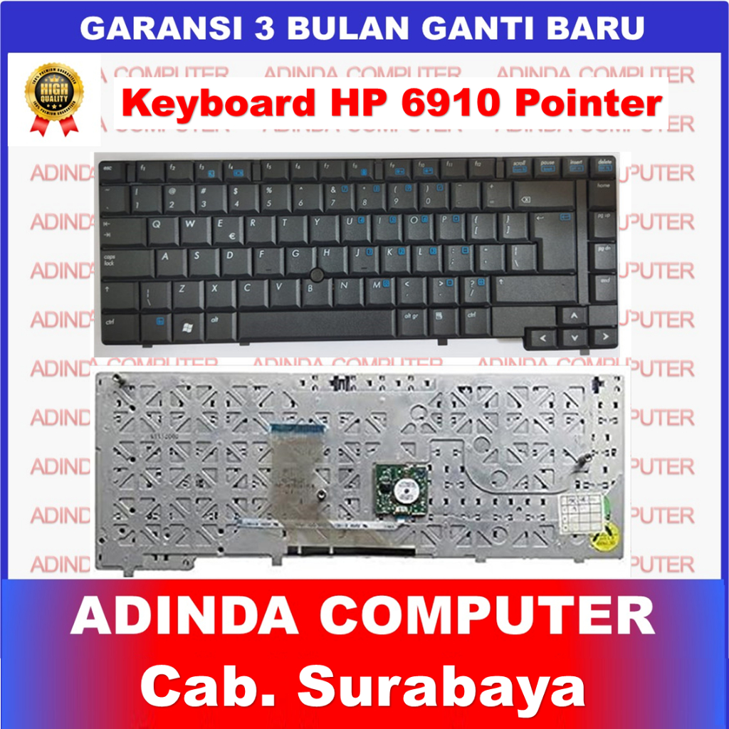 Hp 69610 NC6400 NC6910 NC6910P แป้นพิมพ์แล็ปท็อป ตัวชี้ 6910P