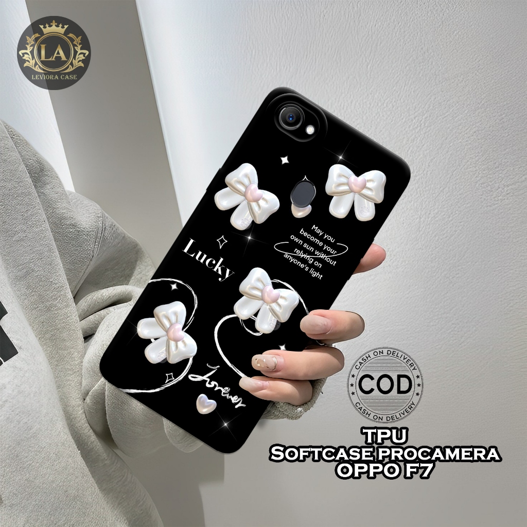 เคส HP ล่าสุด OPPO F7 - เคส Leviora - เคสแฟชั่นสีดํา - เคส OPPO F7 Softcase - เคส Pro - เคส OPPO F7 
