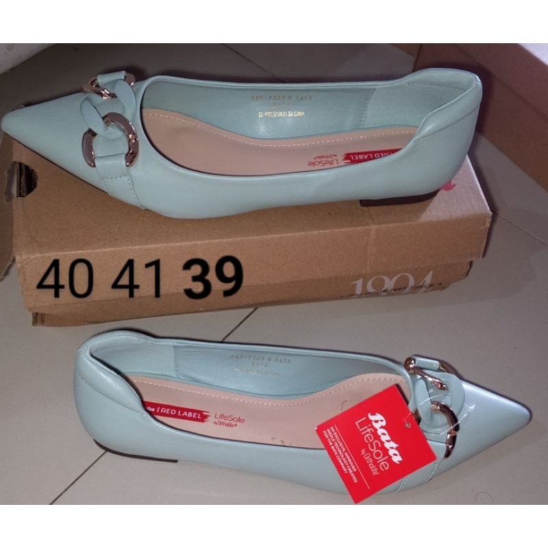 Bata flatshoes/รองเท้าผู้หญิง/รองเท้าส้นแบน/บาต้า/รองเท้า 800,000 ORI bata